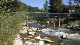 Bach mit Brücke | © Tourismusverband Bergheim/Gabi Pucher