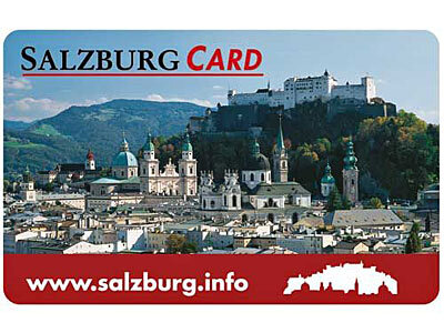Salzburg Card in Scheckkartenformat mit Ansicht von Festung und Stadtzentrum | © Tourismus Salzburg GmbH