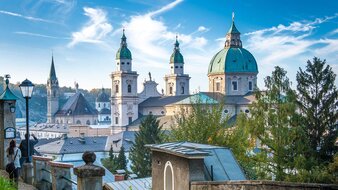 Blick auf die Türme des Salzburger Doms | © Tourismus Salzburg/Günter Breitegger